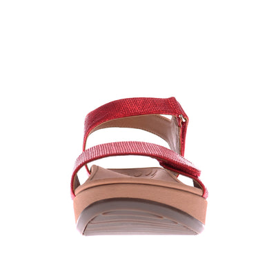 VIONIC Raz Sandal#color_metallic-cherry