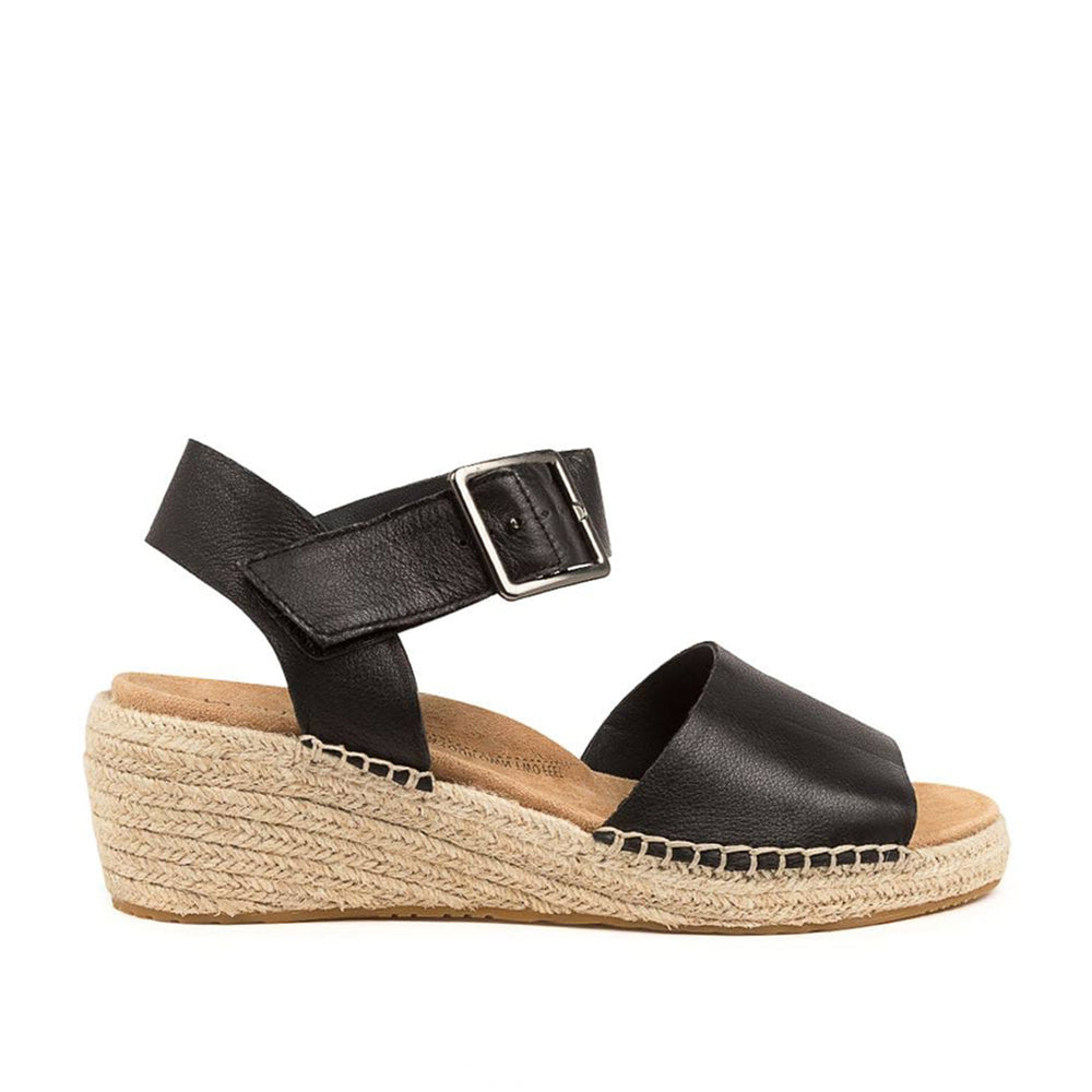 ZIERA Kraig Espadrille Wedge#color_black-leather