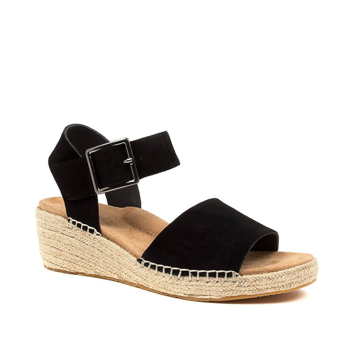 ZIERA Kraig Espadrille Wedge#color_black-suede